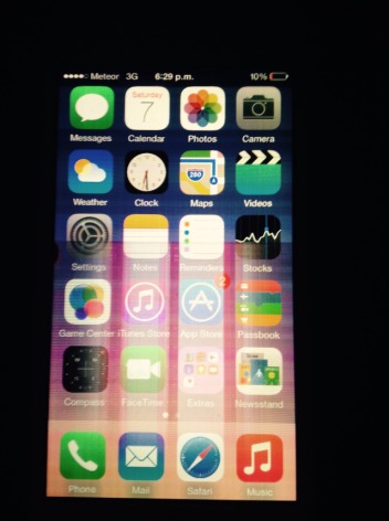 My iPhone 5s screen is weird