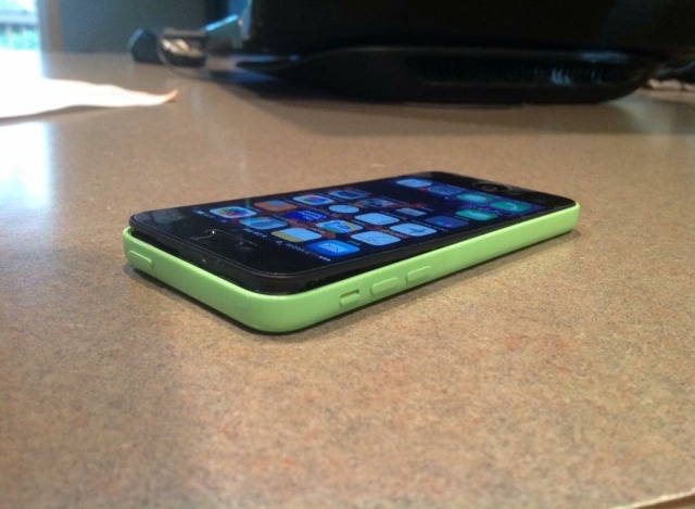 Dropped IPhone 5c Back coming off at top Read for details