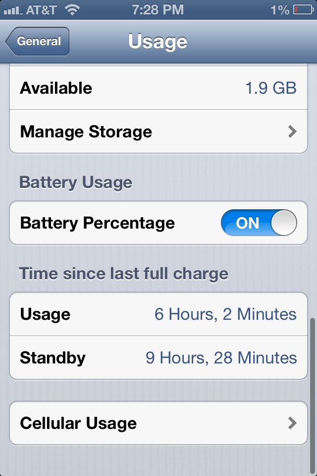 Is this battery life normal for the iPhone 4S