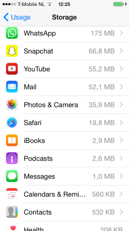 I have hardly any space on my iphone