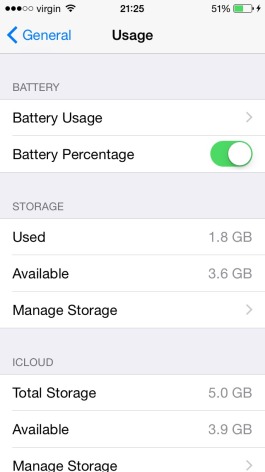 My IPhone 5c s storage problem
