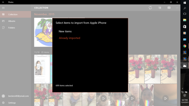 Windows 10 photo import problem - 1