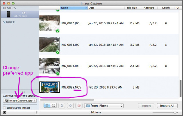 My Videos from my iPhone are not loading on to Photos on my MacBook Air