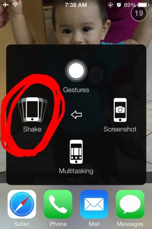 What is the shake thing supposed to do on iphone - 1