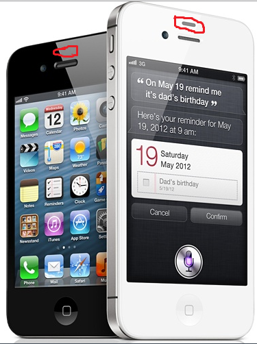 On the iphone 4s, what is that black thing on top of the earpiece speaker