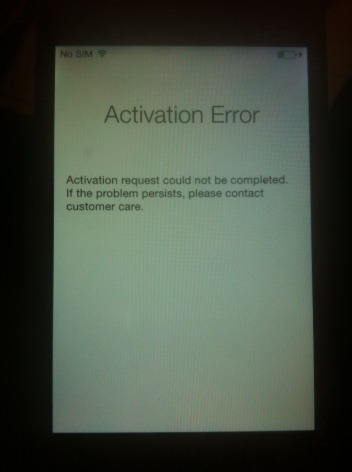 IPhone is not working after Factory reset - 1