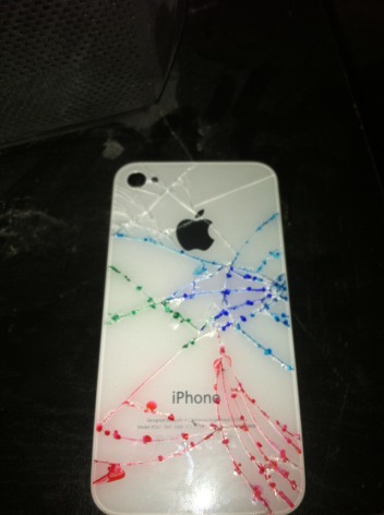 I cracked my back even more. What do I color the next cracks in with - 1