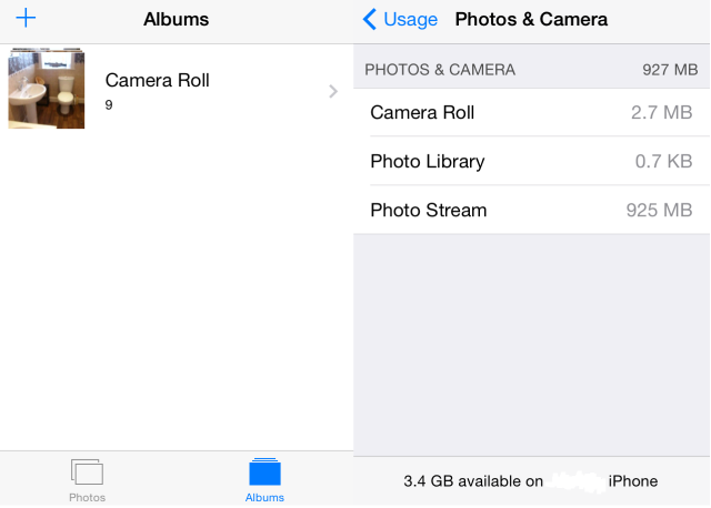 How to remove items from photo stream iphone 4