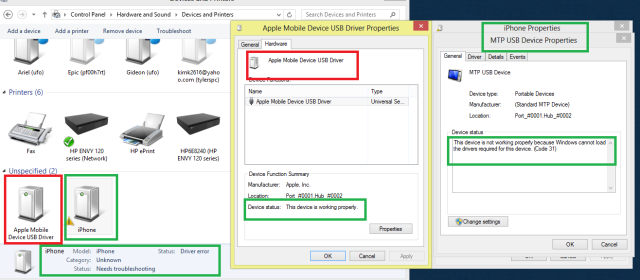 IPhone 4 isn t working on Windows 8