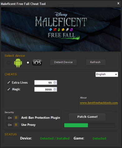Maleficent Free Fall Hack or Cheats for iPhone - 1