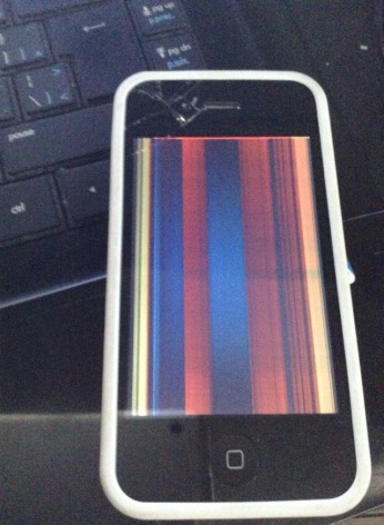 My iphones screen went all funny