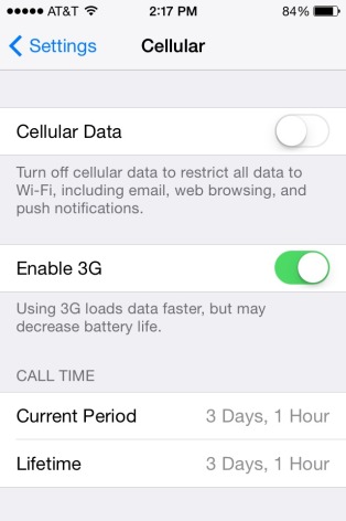 How did I go over my cellular data