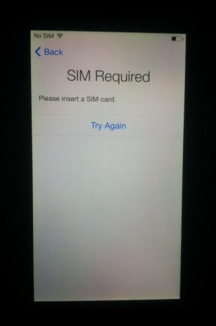 IPhone 5 sim card required problem - 1