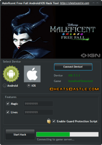 Maleficent Free Fall Hack or Cheats for iPhone - 1