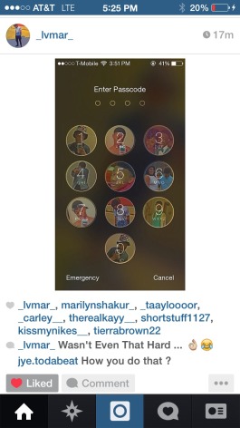 How to make iPhone lockscreen numbers pictures Like this