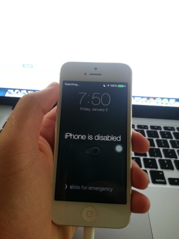 My wont my iphone 5 restore