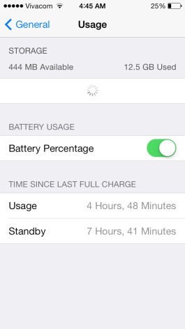 Is my battery life normal or is it bad iPhone 5s iOS7.0.4