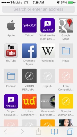 How to erase these bookmarks off my iPhone